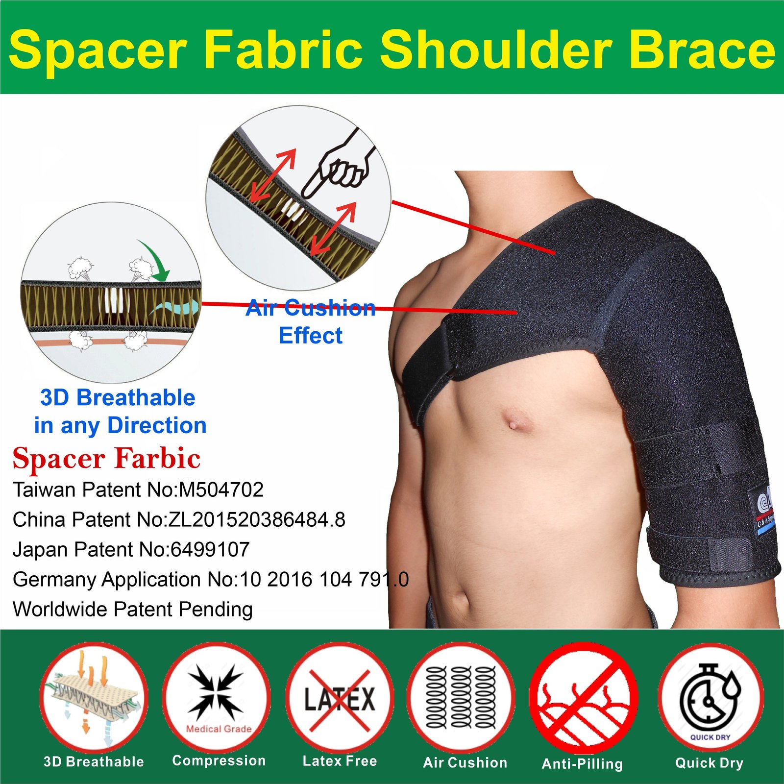 IRUFA, Dislocated Injury Prevention of Shoulder Brace - Image 2