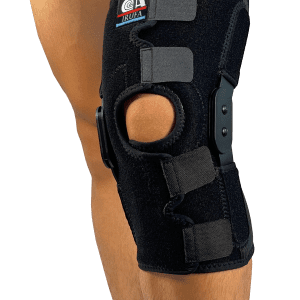 IRUFA, KN-OS-23 H2 3D Breathable Spacer Fabric Open Patella Hinged Knee Support