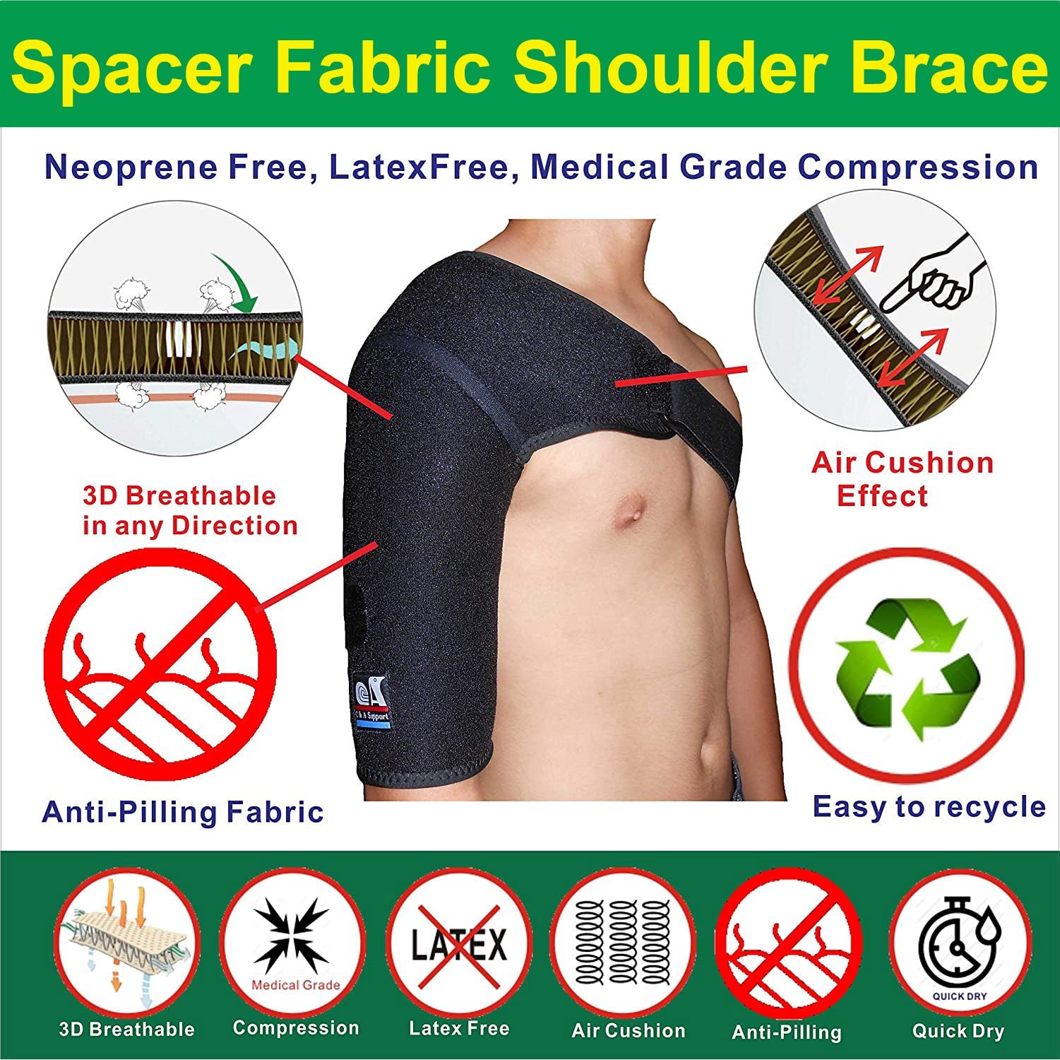 IRUFA, Dislocated Injury Prevention of Shoulder Brace - Image 3