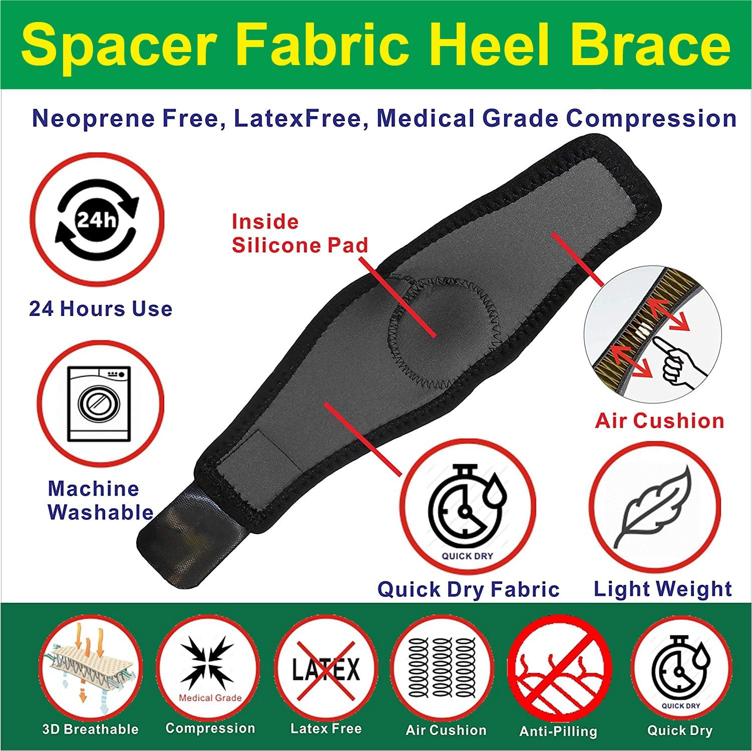IRUFA, 3D Breathable Spacer Fabric Heel Support - Image 5