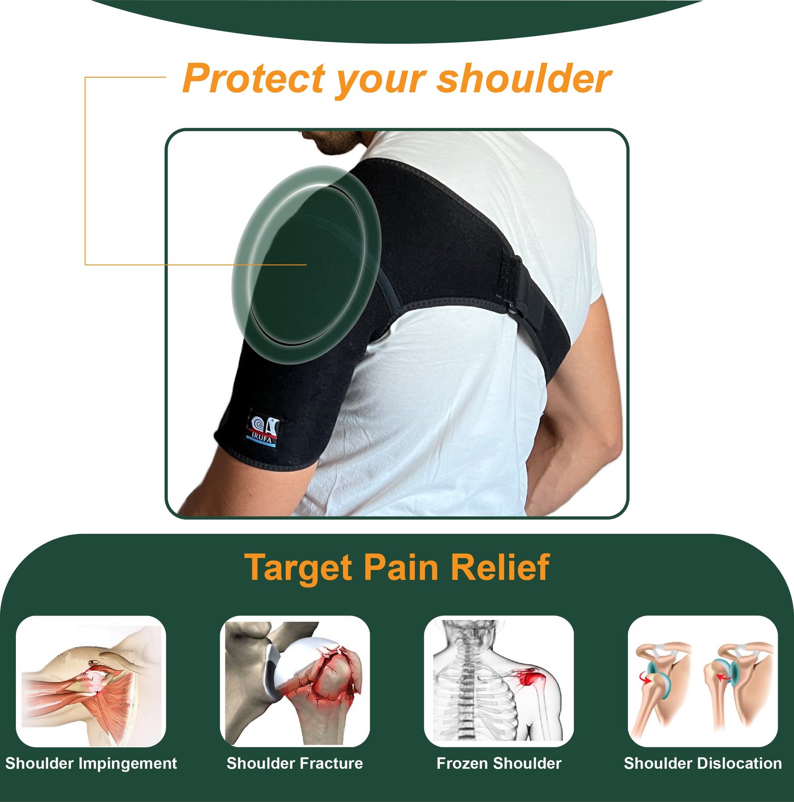 IRUFA, Dislocated Injury Prevention of Shoulder Brace - Image 6