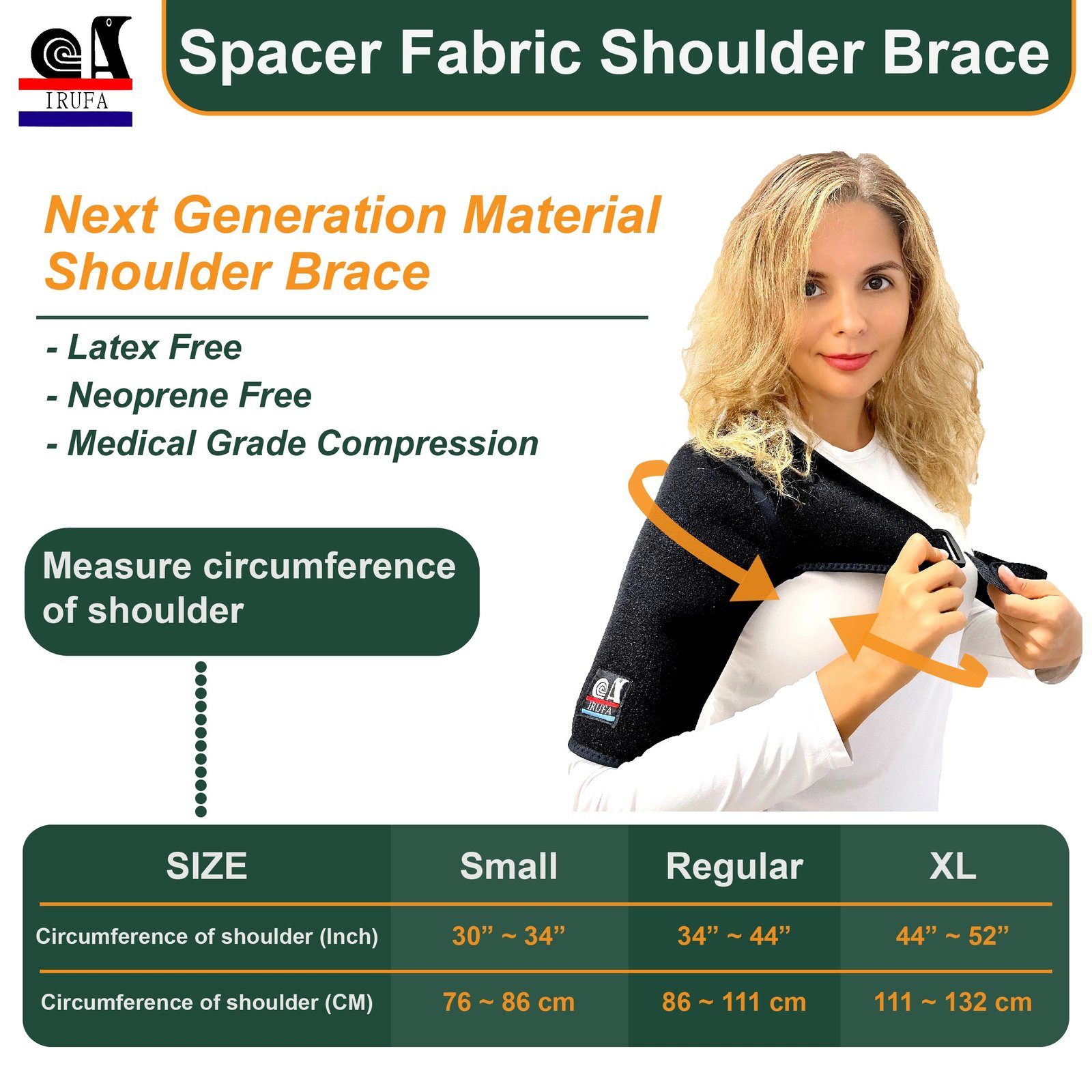 IRUFA, Dislocated Injury Prevention of Shoulder Brace - Image 8