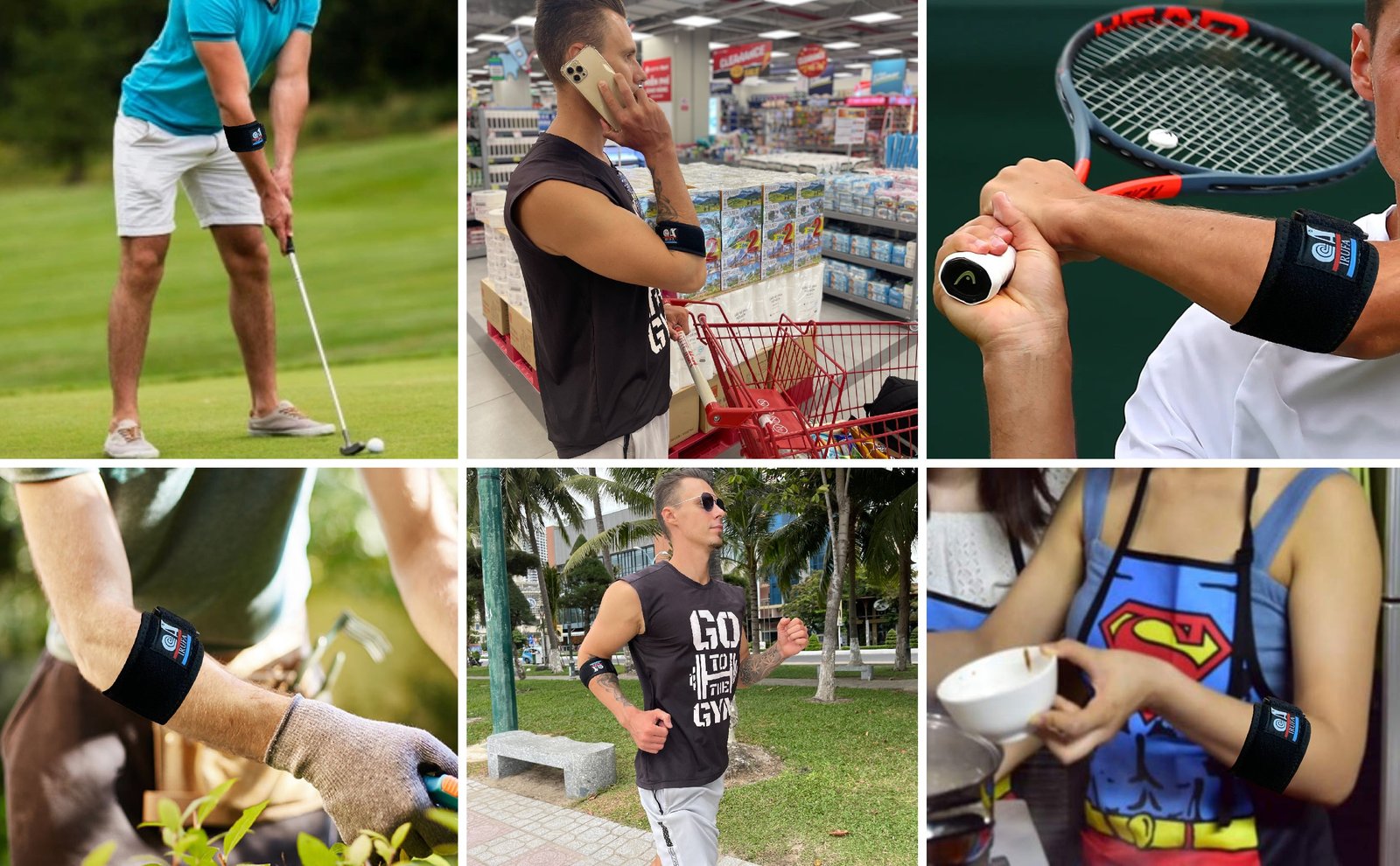 Irufa 3D Breathable New Tennis Elbow Brace Strap Support - Image 9