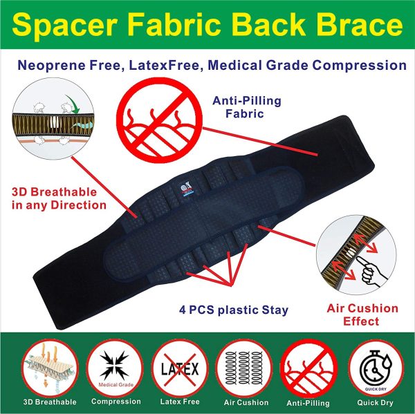 Lumbar brace, back support belt for pain, scoliosis,men and women - Image 4