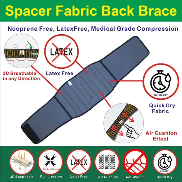 Lumbar brace, back support belt for pain, scoliosis,men and women - Image 5