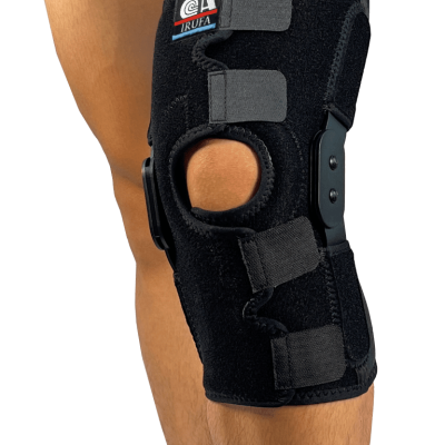 IRUFA, KN-OS-23 H2, 3D BREATHABLE SPACER FABRIC OPEN PATELLA HINGED KNEE SUPPORT